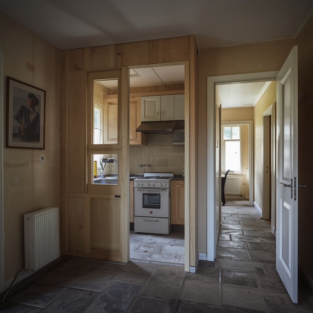 Situatie voor verbouwing: Muurdoorbraak tussenwoning — Haarlem